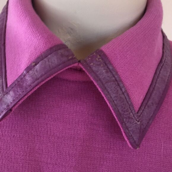 USA American Way wool leather pink top MP - Picture 5 of 8